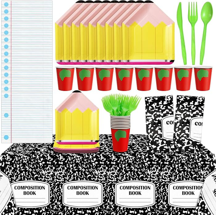 146 Pcs Back to School Decoration Composition Classroom Notebook Party | Amazon (US)