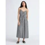 Free Assembly Women's and Women's Plus Smocked Cotton Maxi Dress, Sizes XS-4X | Walmart (US)