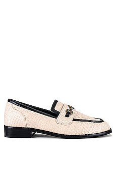 Larroude Patricia Loafer in Natural & Black from Revolve.com | Revolve Clothing (Global)