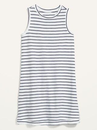 Vintage Sleeveless Striped T-Shirt Midi Shift Dress for Women | Old Navy (US)