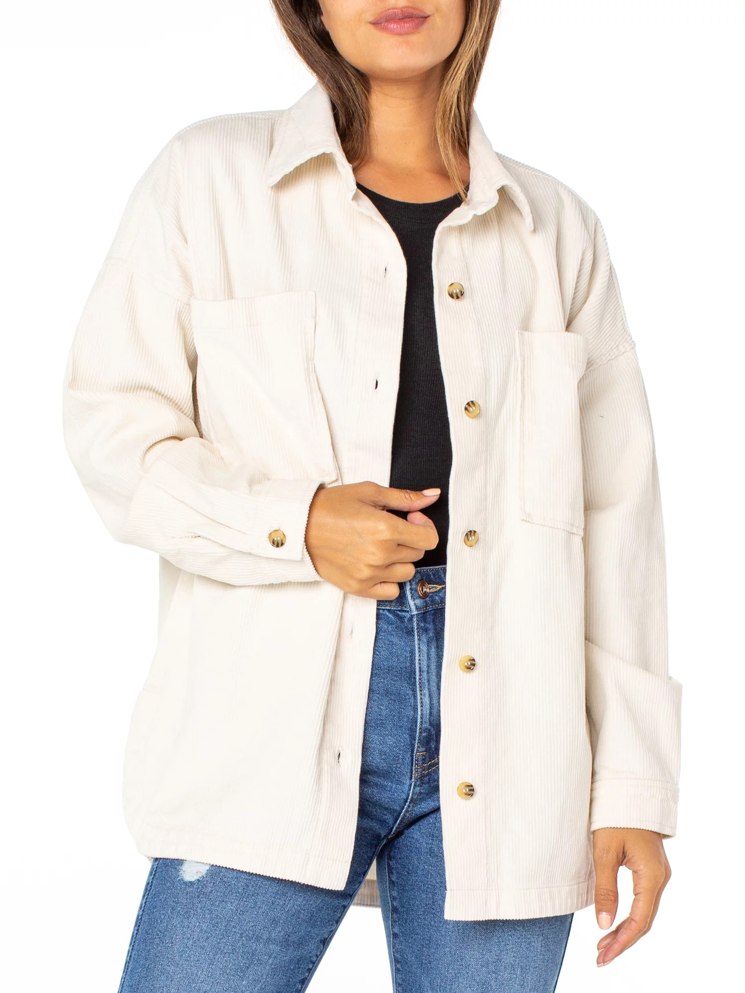 Celebrity Pink Women's Cord Shacket | Walmart (US)