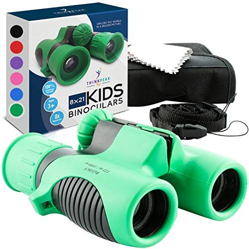 THINKPEAK Binoculars for Kids - Small, Shock-Resistant Real Toy Binoculars - Kids Camping Toys Ki... | Amazon (US)