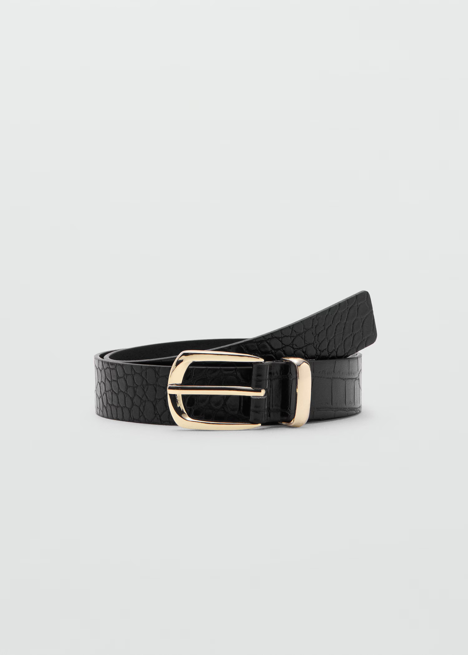Croco faux-leather belt - Women | MANGO United Kingdom | MANGO (UK)