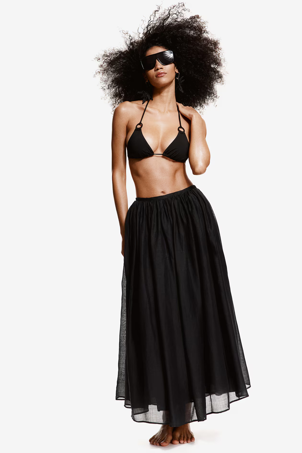Padded triangle bikini top - Black - Ladies | H&M GB | H&M (UK, MY, IN, SG, PH, TW, HK)