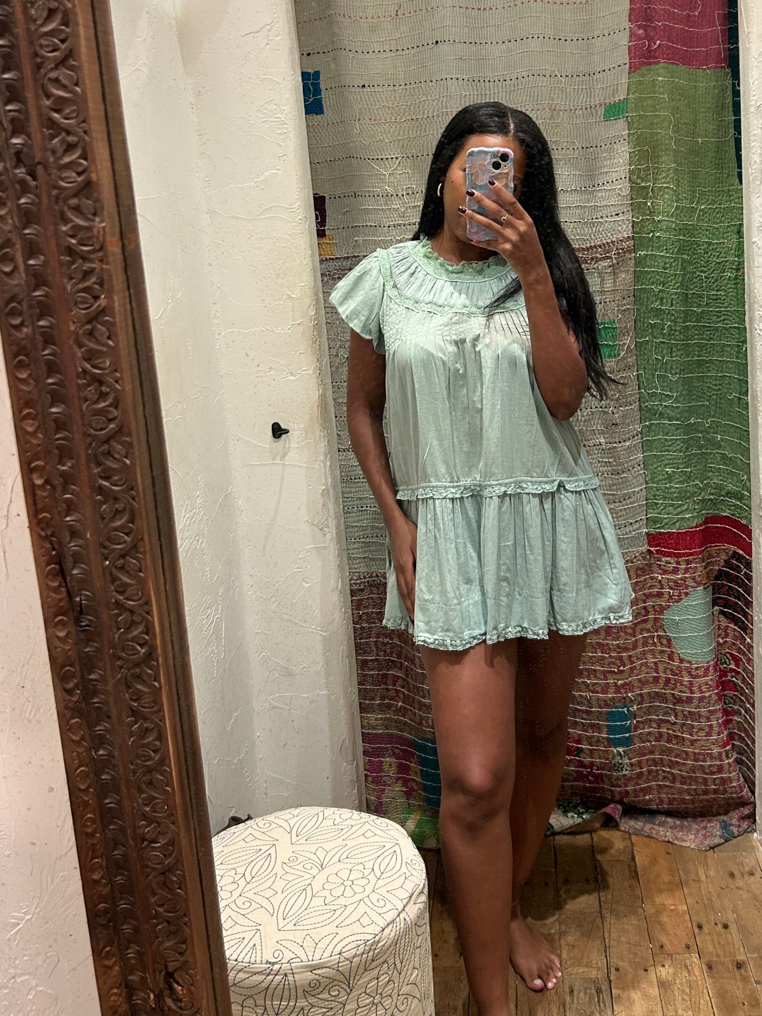 Superrr mini dress! A little too short for me (5’7.5/5’8) but would be cute if you’re petite 

#LTKSaleAlert #LTKStyleTip #LTKPetite