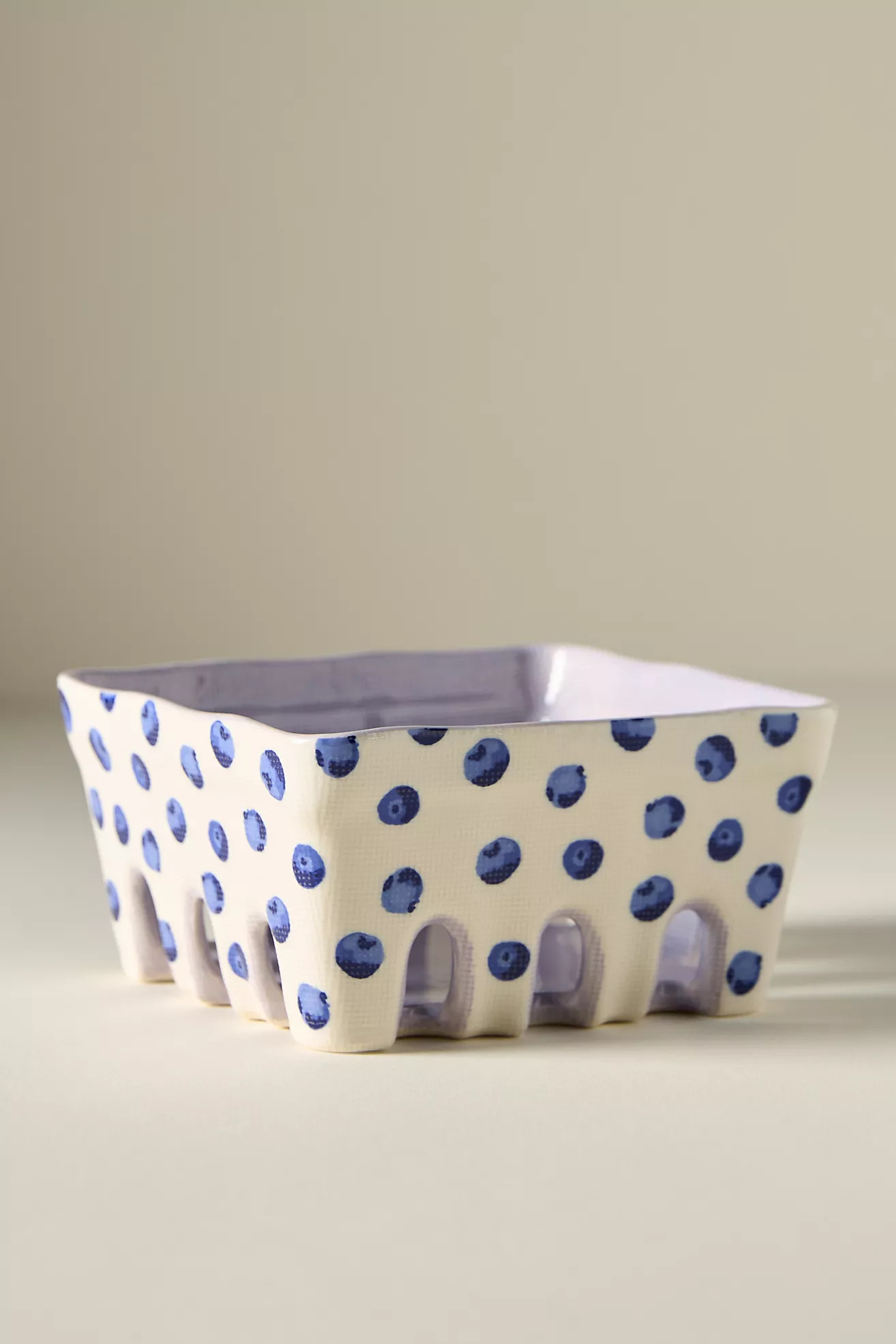 Berry Icon Handpainted Stoneware Berry Basket | Anthropologie (US)