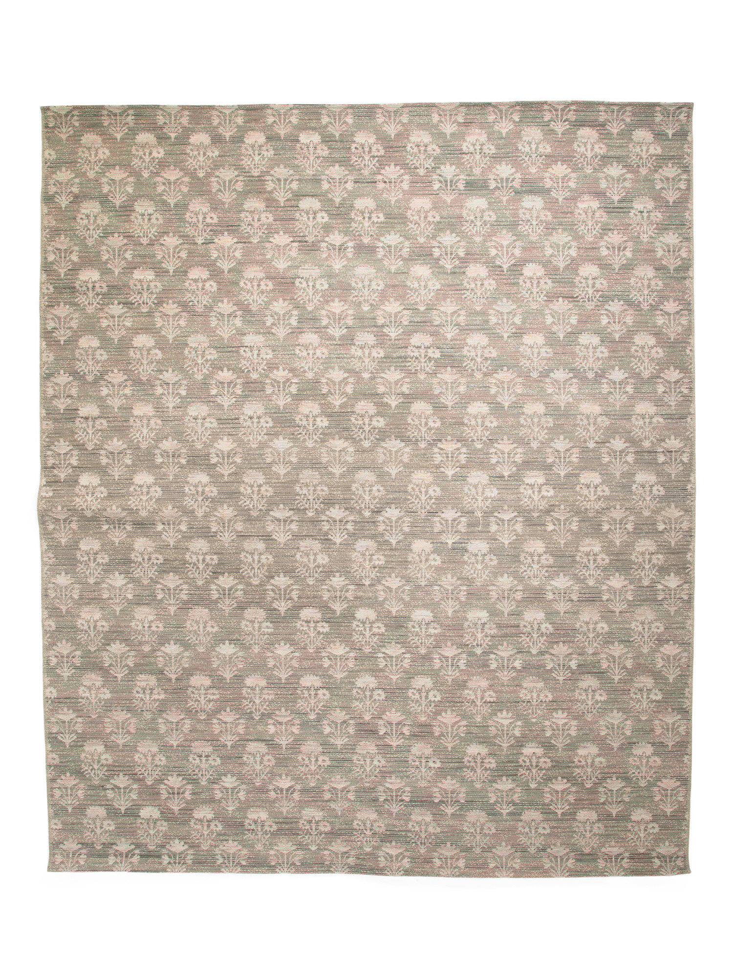 Made In Egypt 8x10 Wool Blend Floral Block Print Area Rug | TJ Maxx
