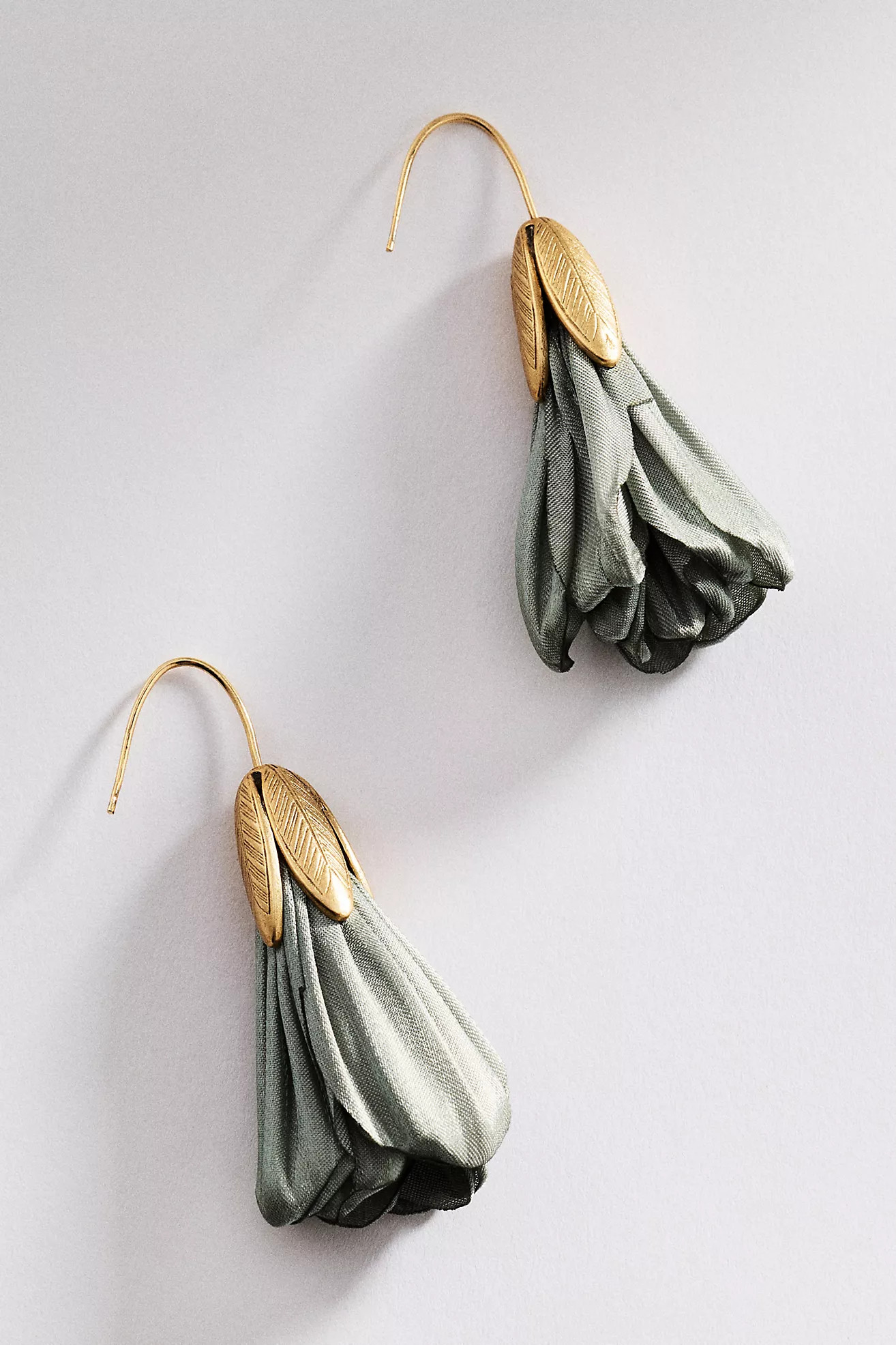 Fabric Flower Drop Earrings | Anthropologie (US)