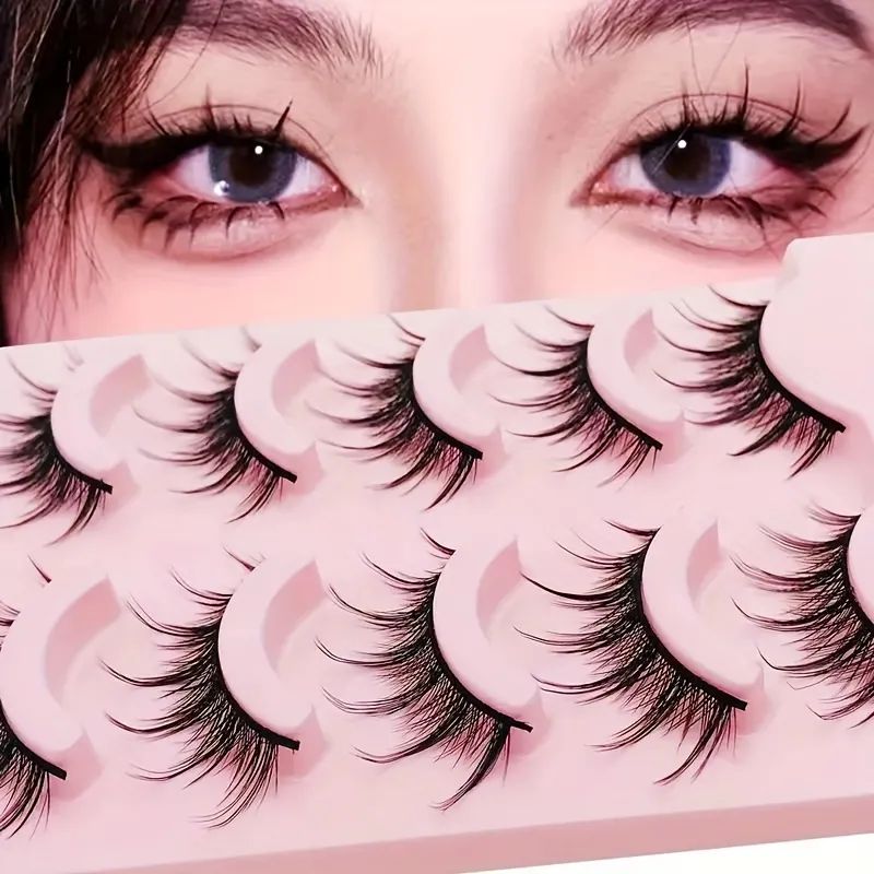 Manga Anime Lashes, Natural Look False Eyelashes , Faux Mink Wispy Fluffy 3D Volume Eyelashes , K... | Temu Affiliate Program