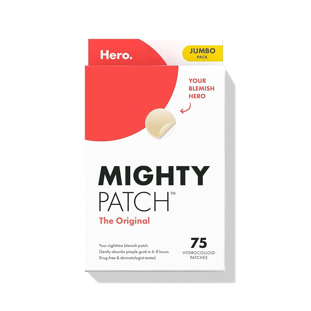 Mighty Patch™ Original patch from Hero Cosmetics – The #1 Hydrocolloid Acne Pimple Patch for ... | Amazon (US)