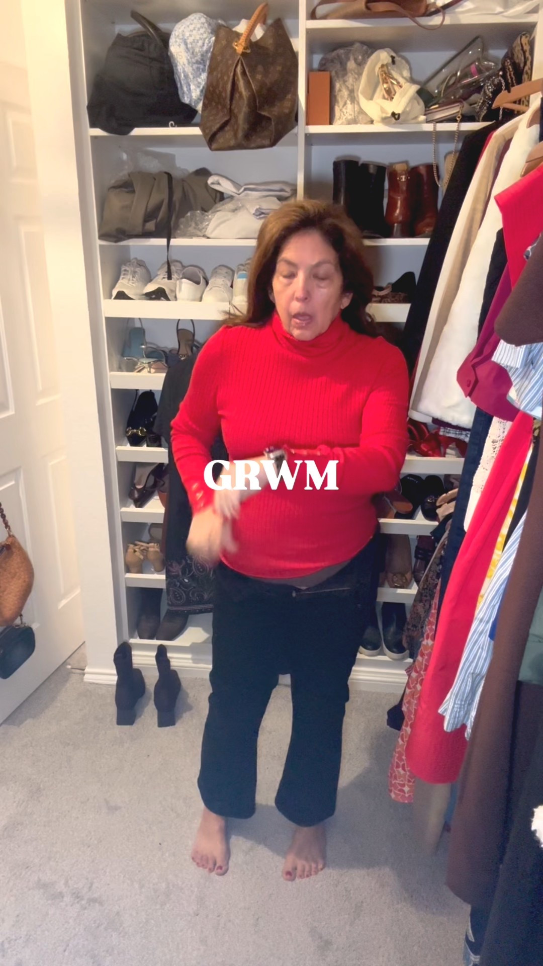 GRWM happy Friday! Getting ready for a morning meeting, networking, and a mastermind. I want to look professional, but I love a pop of  color with this turtleneck. It’s in my fave. 

I am a wardrobe stylist, mom of two boys (really men), a wife, and post menopausal woman in business who is 14/16 on the bottom, a L on top and I am 5’4”. 
I have been every thing from a size 10-18+

#LTKWorkwear #LTKgrwm #LTKootd