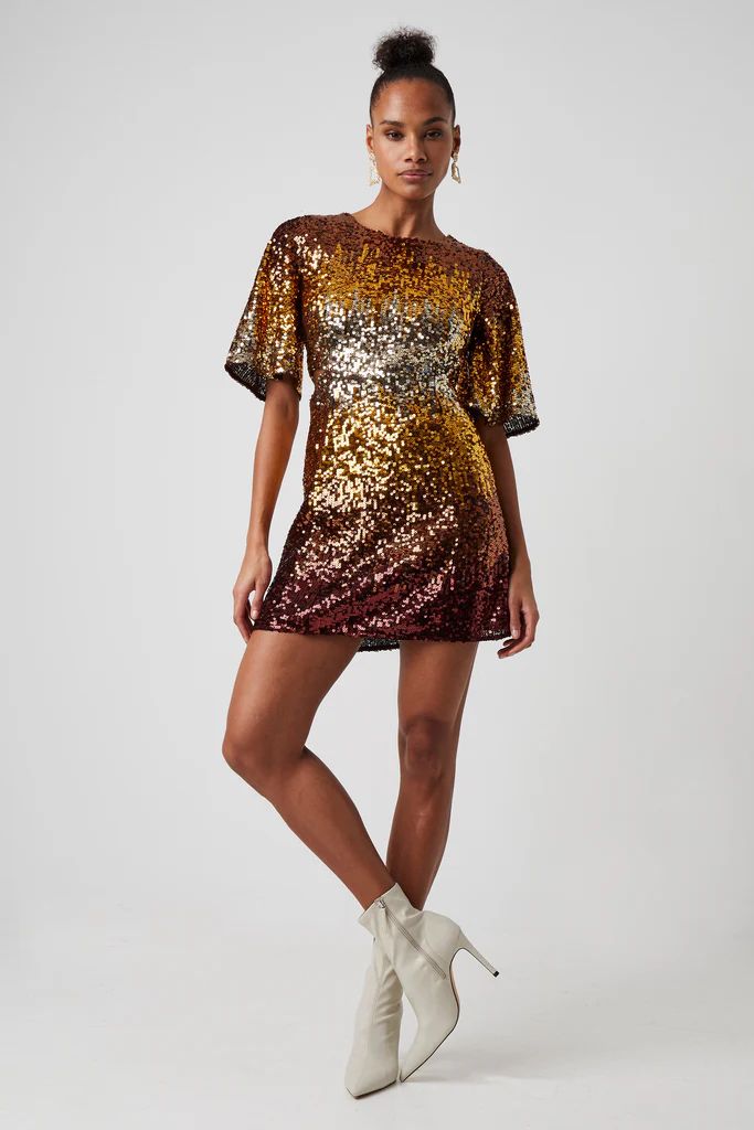 Estari Sequin Cut-Out Mini Dress | French Connection (UK)