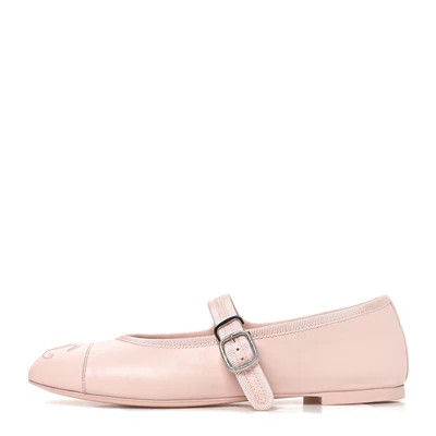 Lambskin Mary Jane Flats 38 Light Pink | FASHIONPHILE (US)