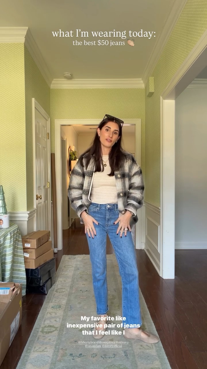 @fahertybrand @onequince @oldnavy @susanshaw @dorseyofficial  what I’m wearing today: the best $50 jeans 👏🏼

#LTKFindsUnder100 #LTKmomlife #LTKootd