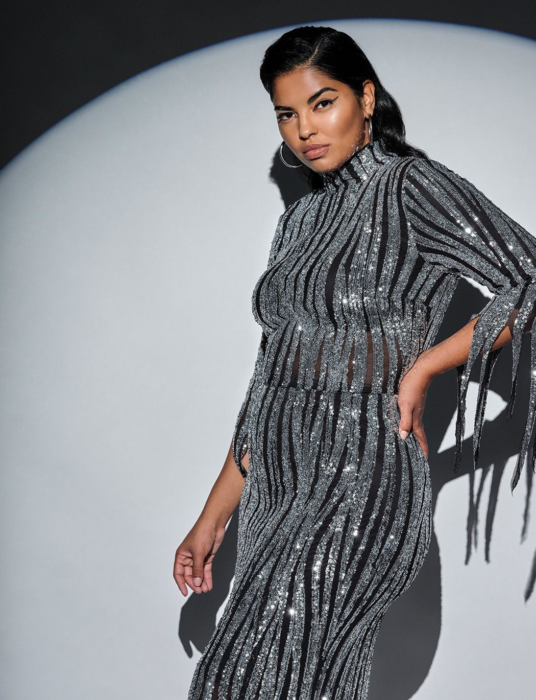 Limited Edition - Fringe Sequin Top | Eloquii