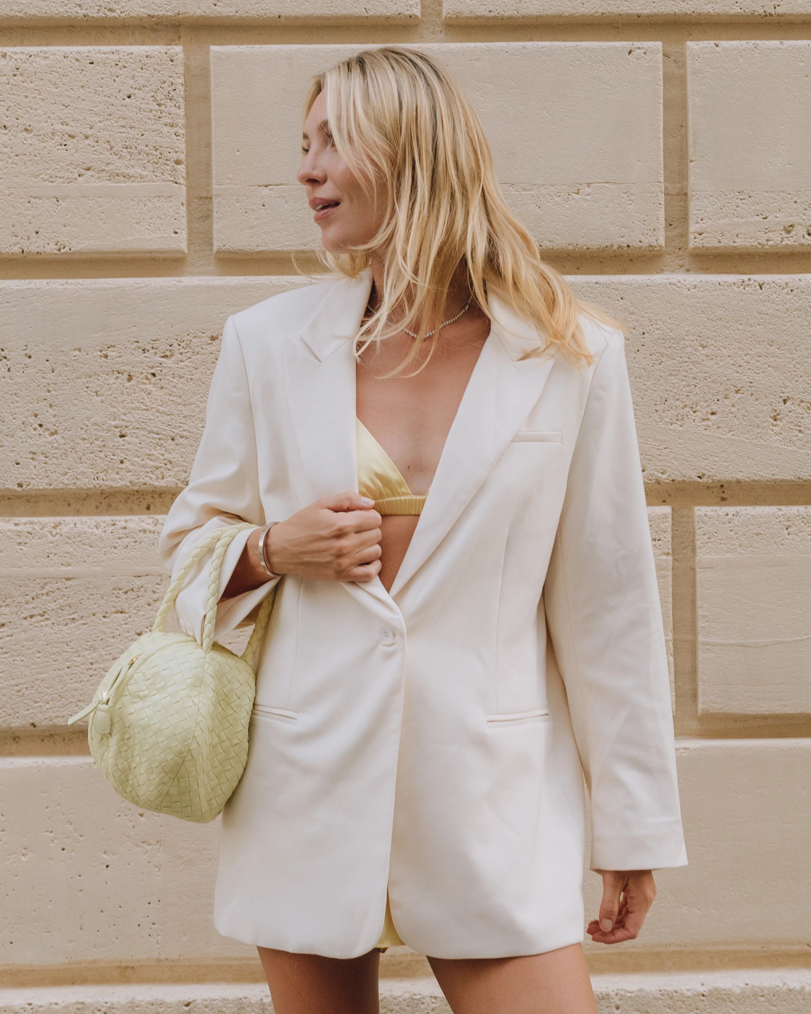 Oversized Blazer - Beige | Daily Drills