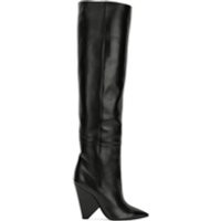 Saint Laurent Niki wedge boots - Black | Farfetch EU