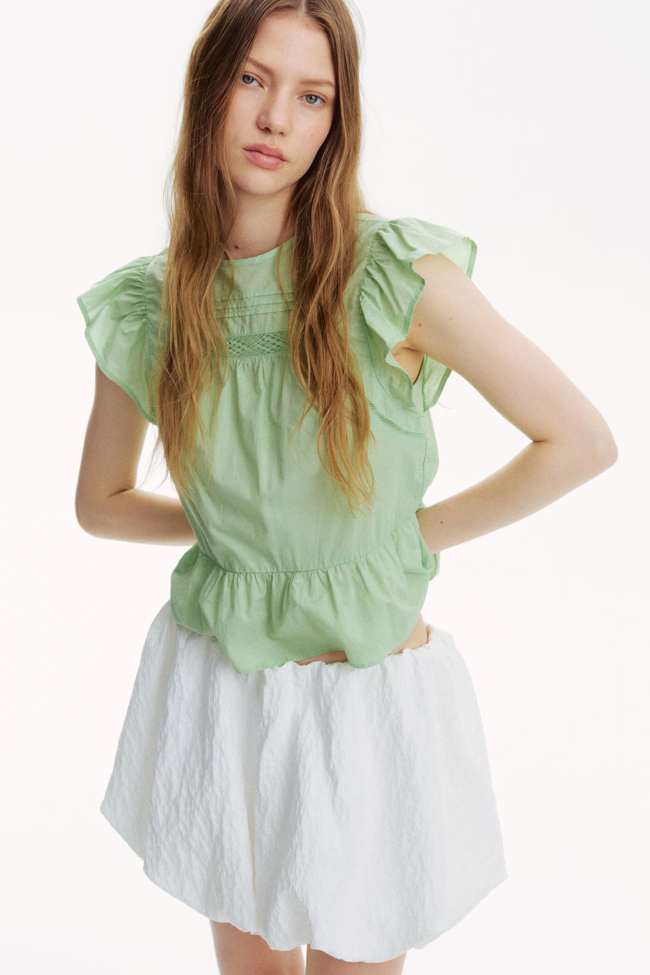 Peplumblouse met kant | H&M (DE, AT, CH, NL, FI)