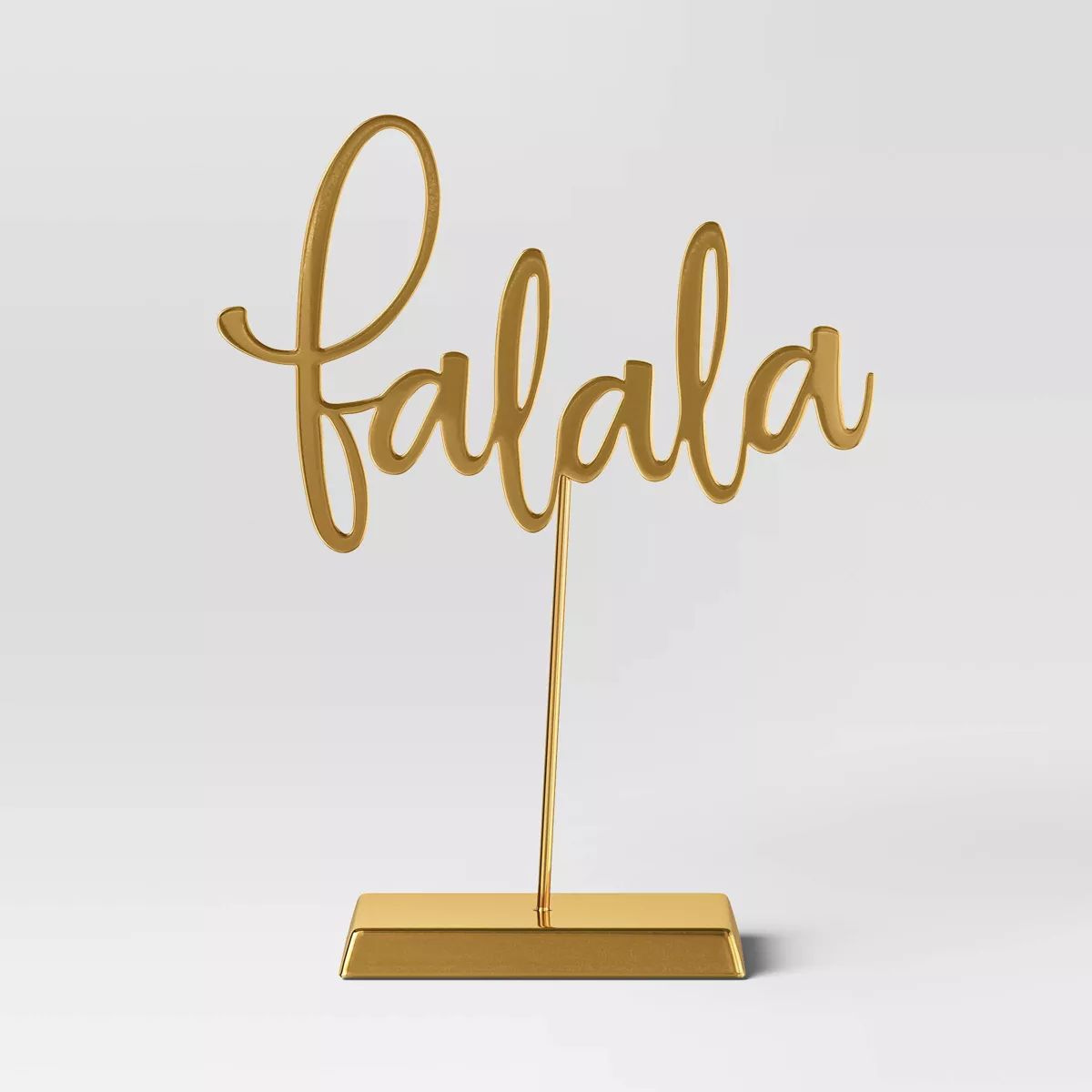 Metal 'Fa La La' Tabletop Christmas Sign - Wondershop™ Gold | Target