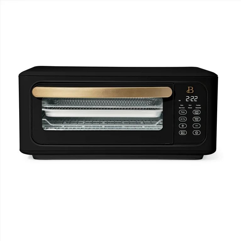 Beautiful Infrared Air Fry Toaster Oven, 9-Slice, 1800 W, Black Sesame by Drew Barrymore | Walmart (US)