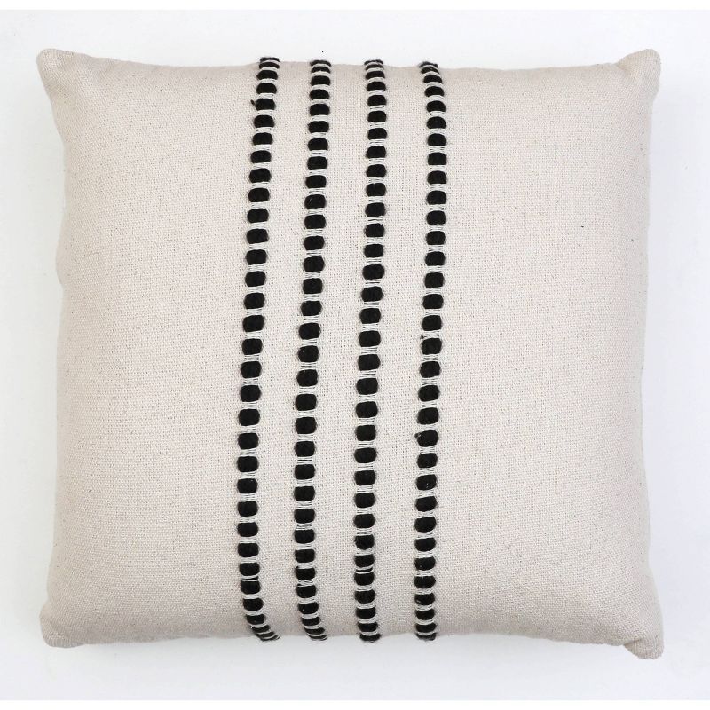 20"x20" Oversize Wanda Yarn Stitched Woven Cotton Square Throw Pillow - Decor Therapy | Target