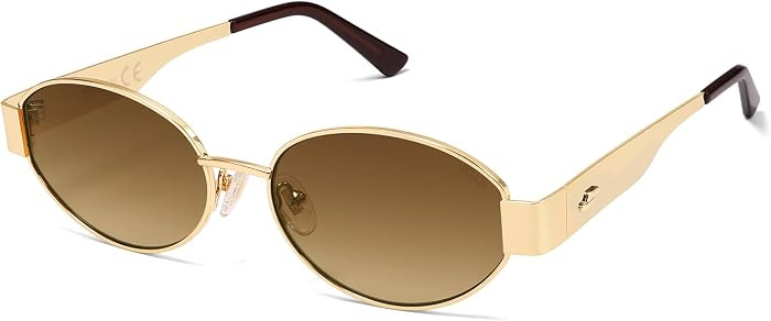 SOJOS Retro Oval Sunglasses for Women Trendy Classic 80s 90s Shades SJ1256 | Amazon (US)