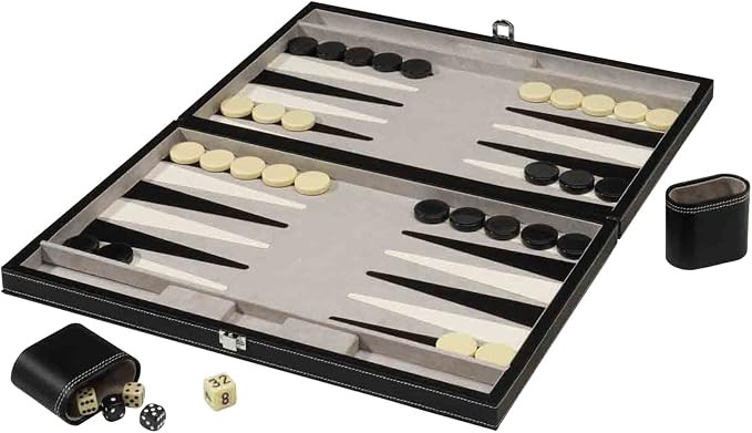Mainstreet Classics 18-Inch Backgammon Board Game Set | Amazon (US)