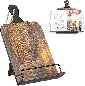KLM Kitchen Cookbook Stand - Recipe Book Holder for Cooking, Organising and Storage - Perfect Hom... | Amazon (US)