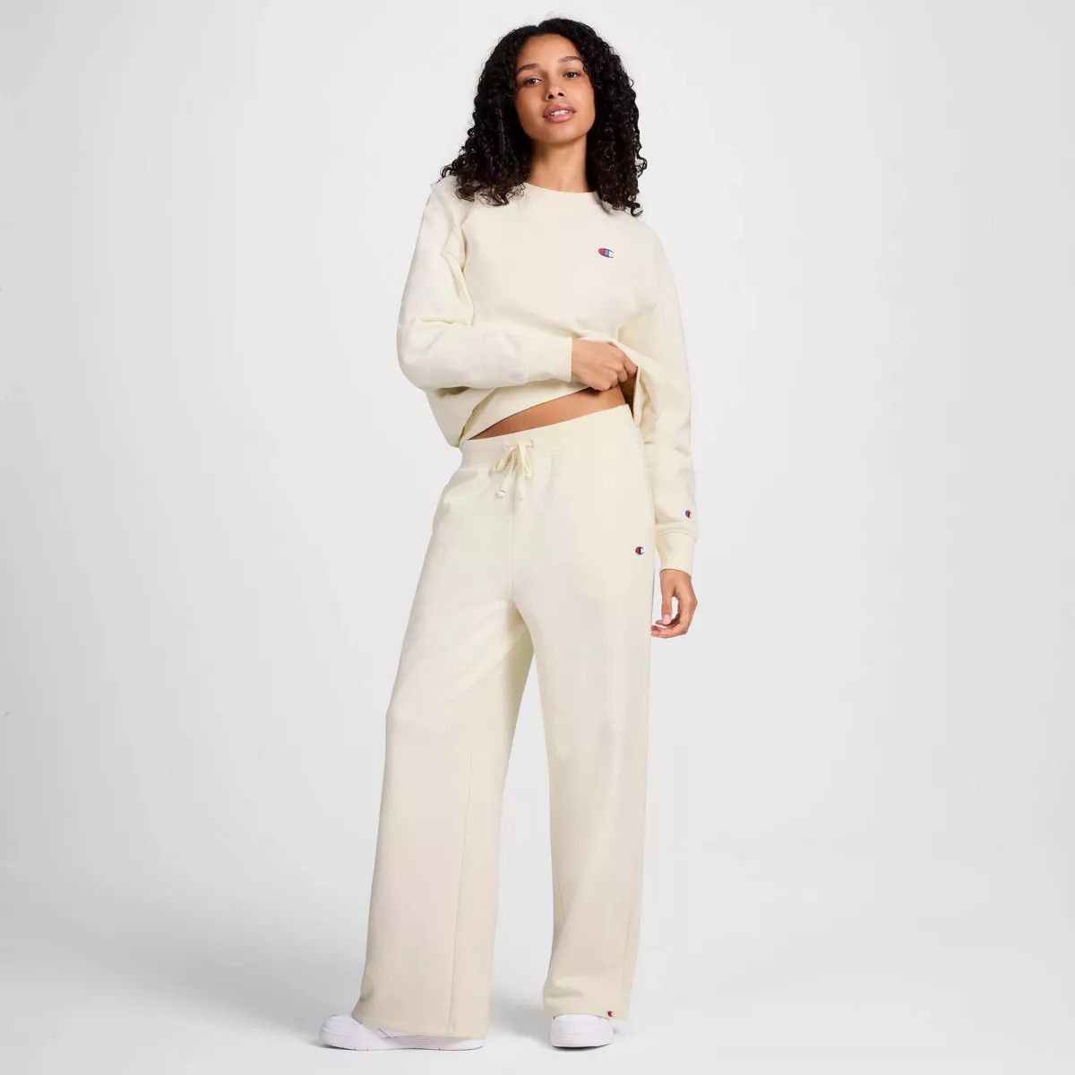 Champion Women's Fleece Pullover Sweatshirt - Cream XS | Target