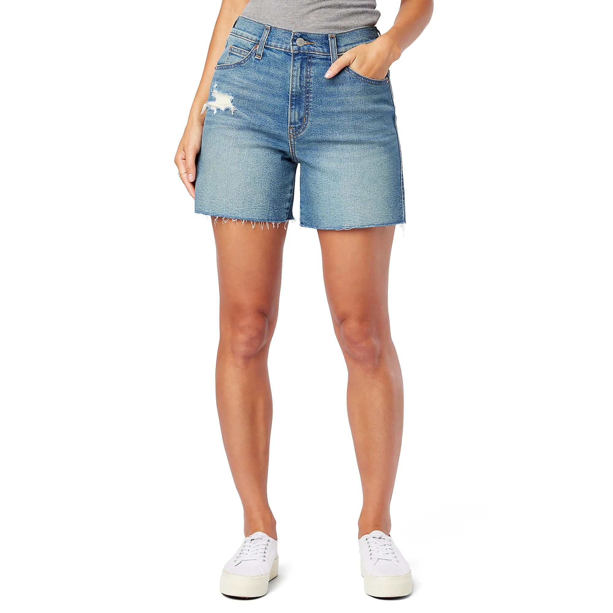 Signature By Levi Strauss & Co Women Heritage High Rise 5" Shorts | Walmart (US)