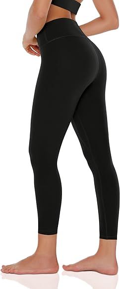 ENERBLOOM Women's Workout Leggings Cream Feeling Yoga Pants High Waisted Stretch Tummy Control Tight | Amazon (US)