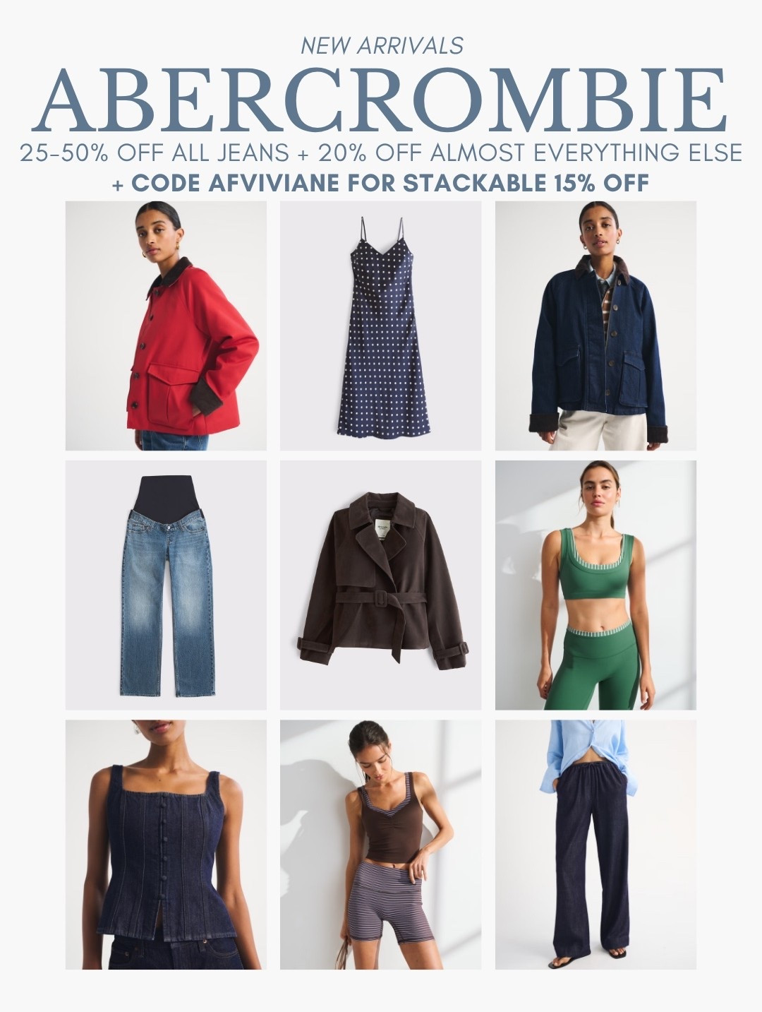 code AFVIVIANE for extra 15% off!! some new arrivals I’m loving!

#LTKSaleAlert #LTKootd #LTKSeasonal