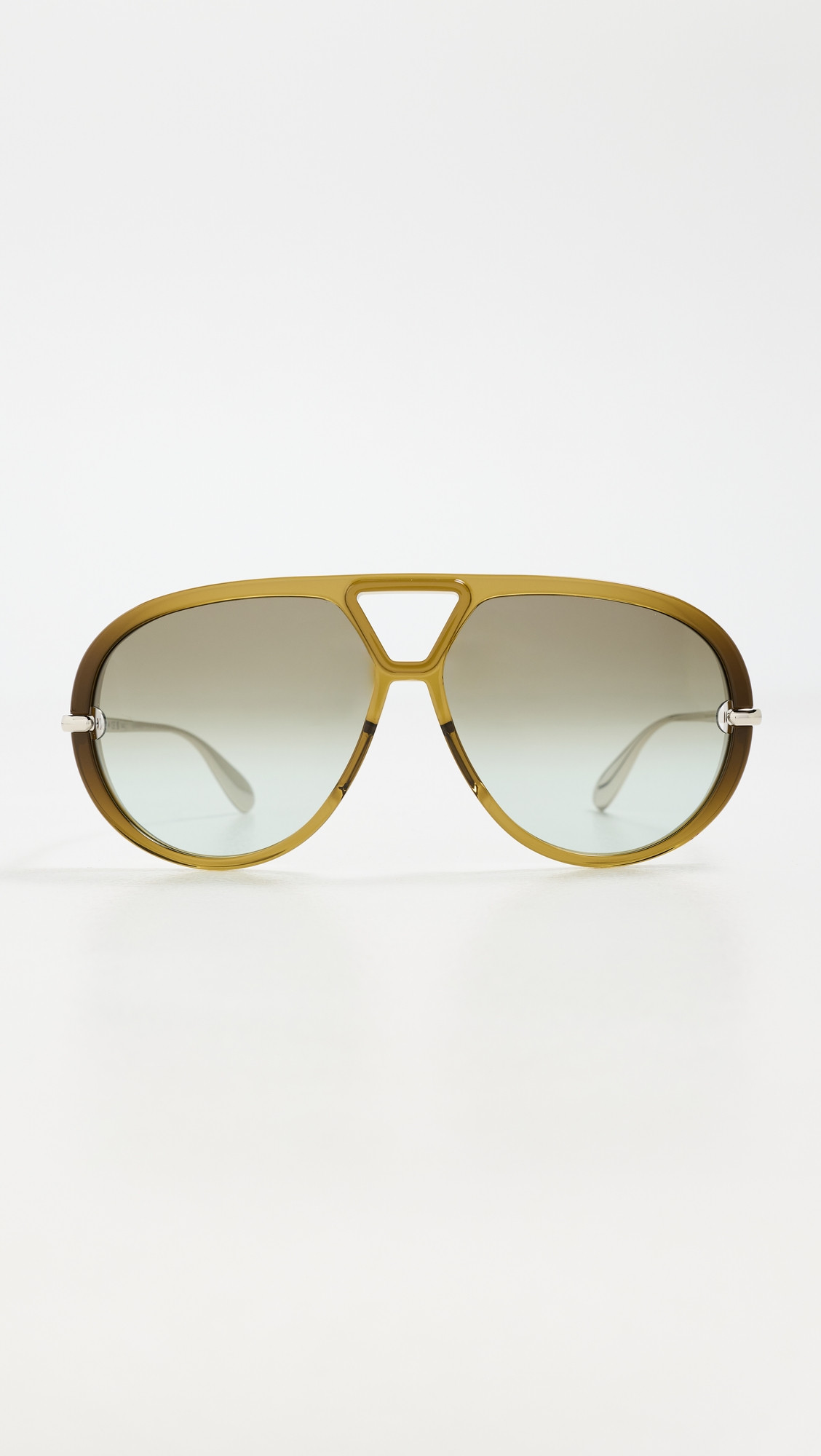 Bottega Veneta Drop Sunglasses Brown/Silver One Size | Shopbop