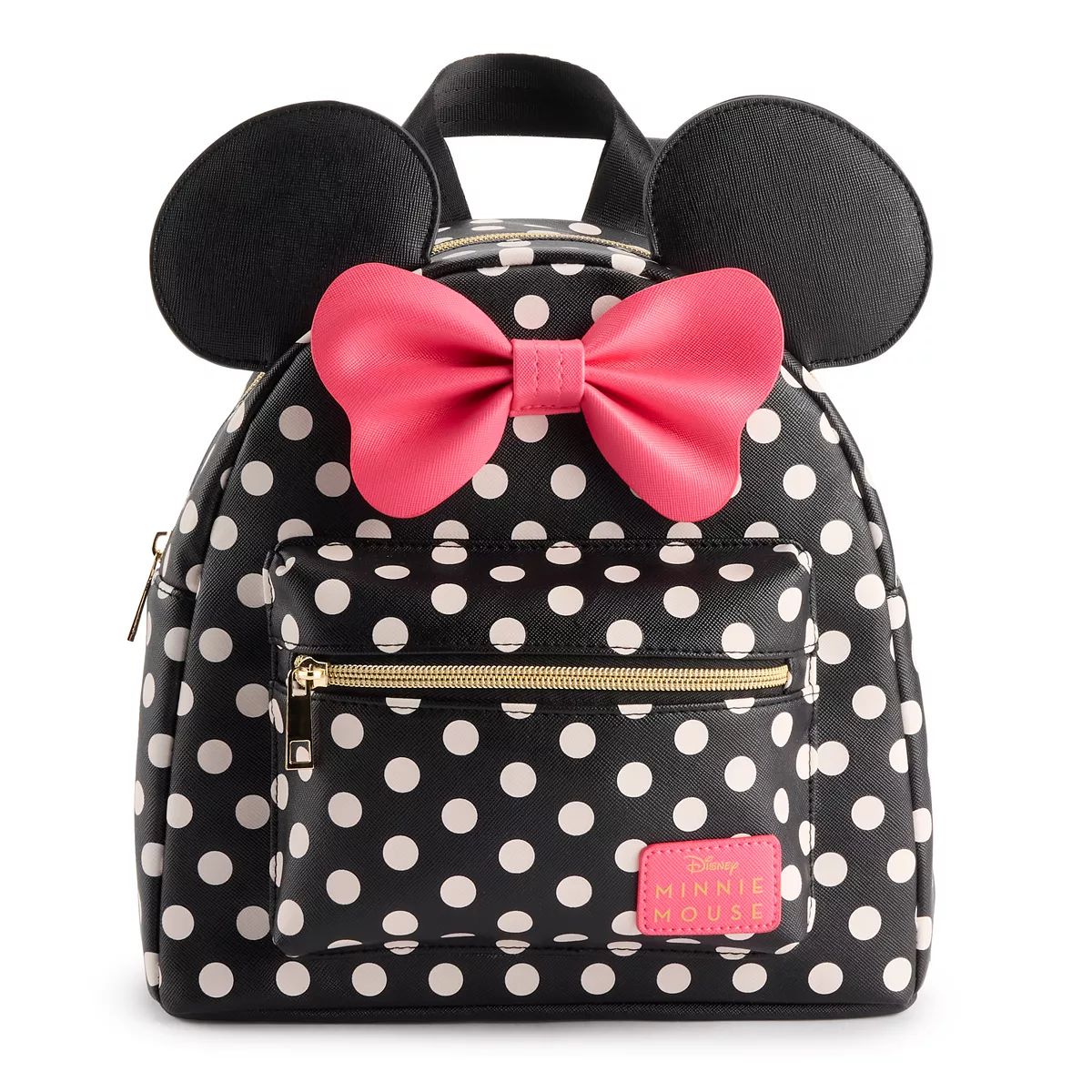 Disney's Minnie Mouse Polka Dot Print Mini Backpack with Pink Bow | Kohl's