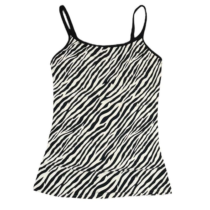 Womens Tank Tops Y2k Zebra Stripes Tank Top Slim Fit Sexy Camis Emo Grunge Spaghetti Strap Tops f... | Amazon (US)