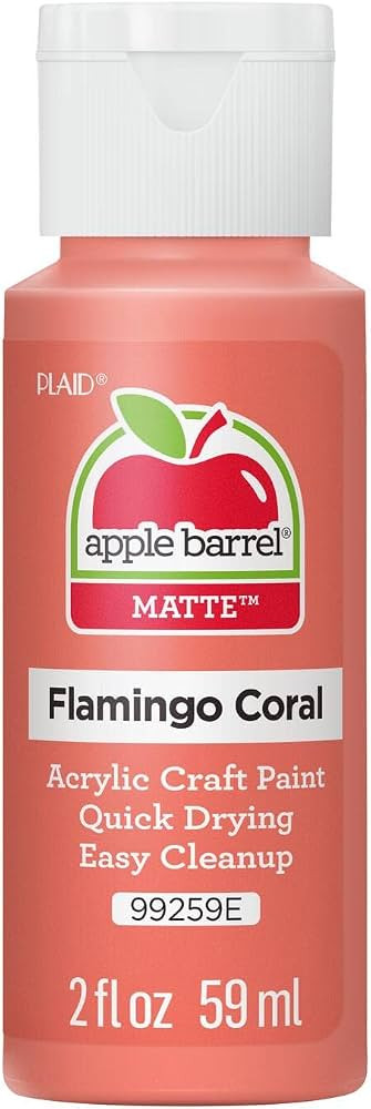 Apple Barrel Acrylic Paint, Flamingo Coral | Amazon (US)
