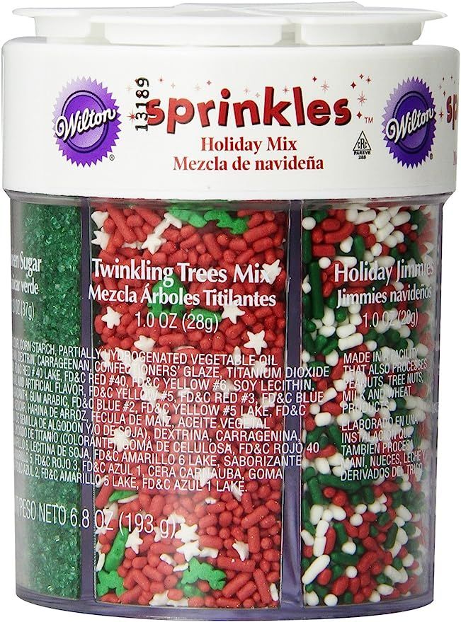 Wilton 6 Mix Holiday Sprinkle Assortment, Christmas | Amazon (US)