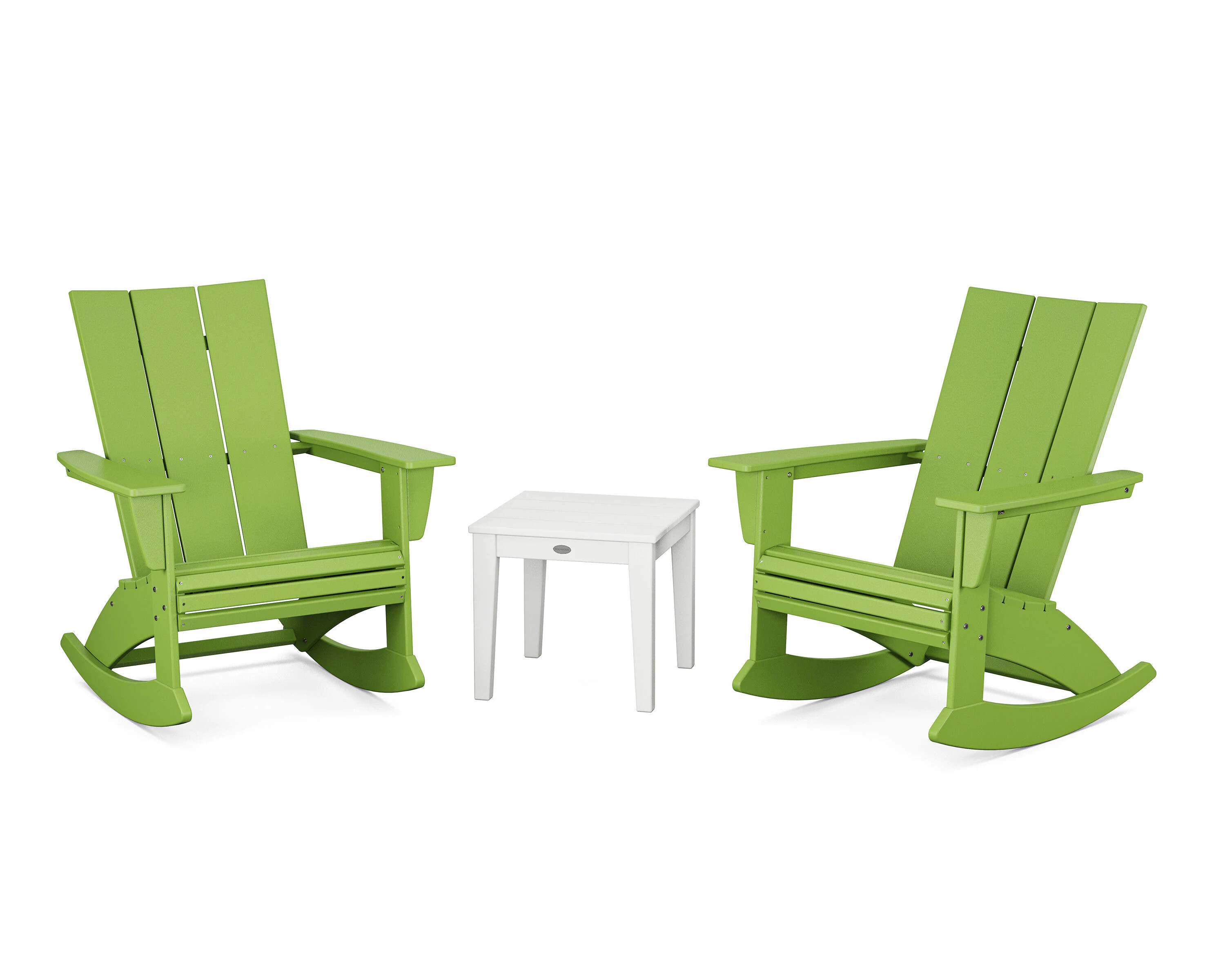 POLYWOOD Modern Adirondack 3 -Piece Patio Conversation Set one_size | PWS2205-1-11367 | Lowe's
