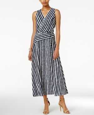 Armani Exchange Striped Maxi Dress | Macys (US)