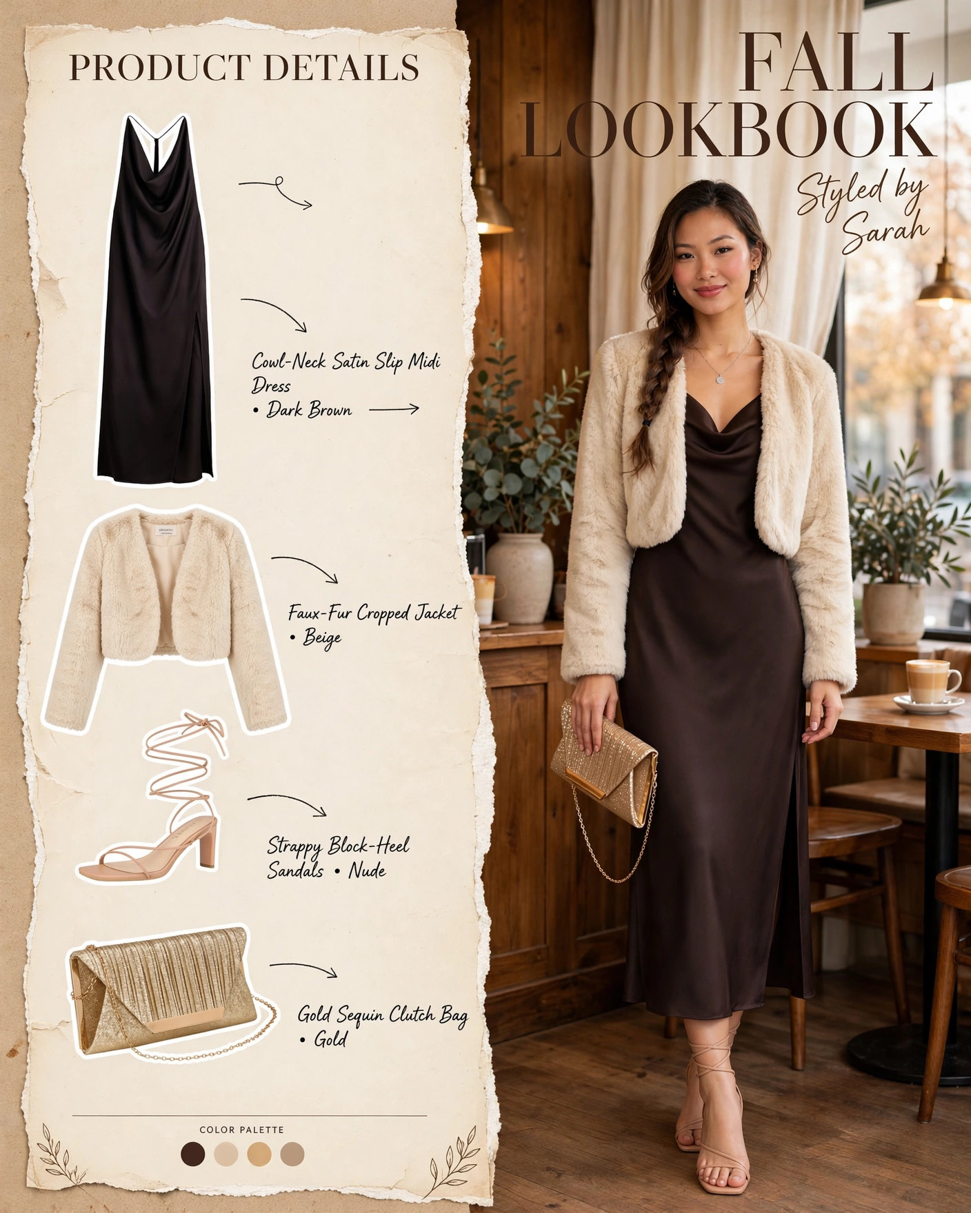 Cocoa Satin Slip & Faux Fur — Shop my look below! #StyledBySarah #FallFashion #LTKFinds
Affiliate links — I earn from qualifying purchases 

 