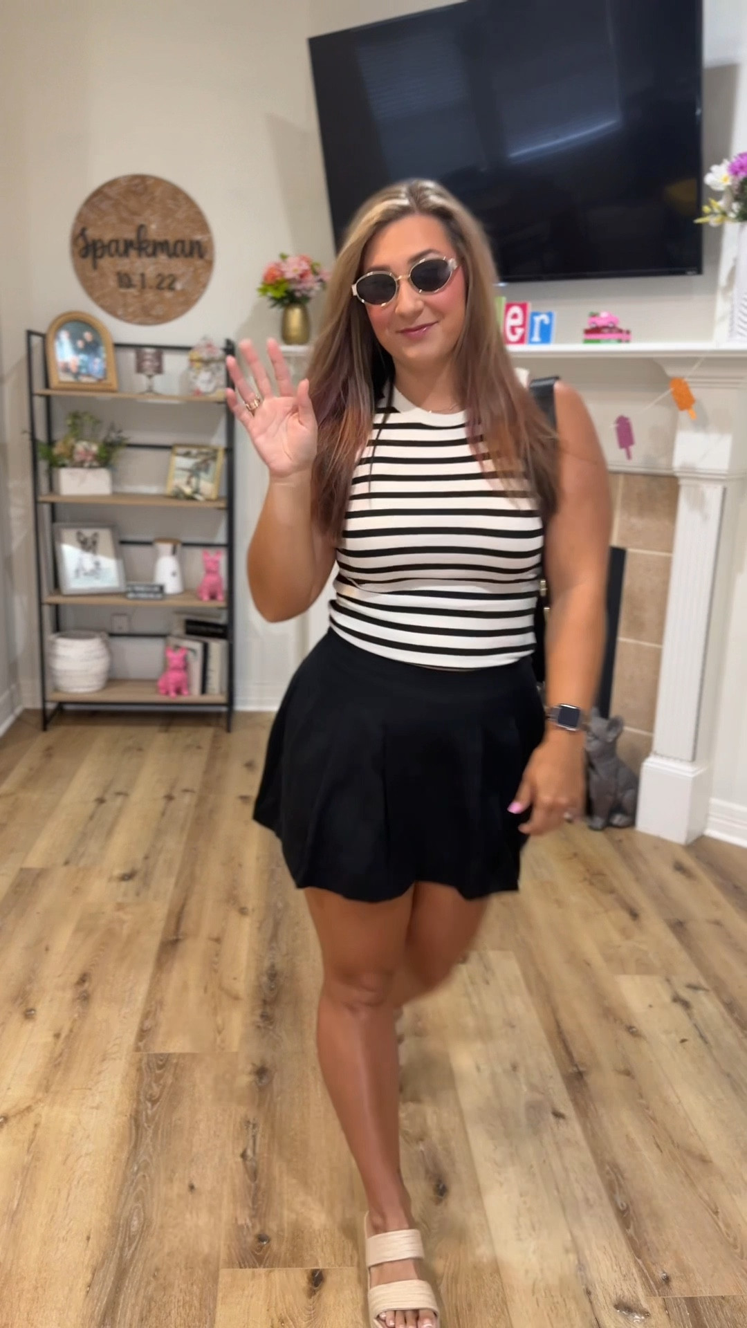 STRIPES & SKORTS - what’s better than a little black and white momentblack

#LTKFindsUnder100 #LTKStyleTip #LTKWorkwear