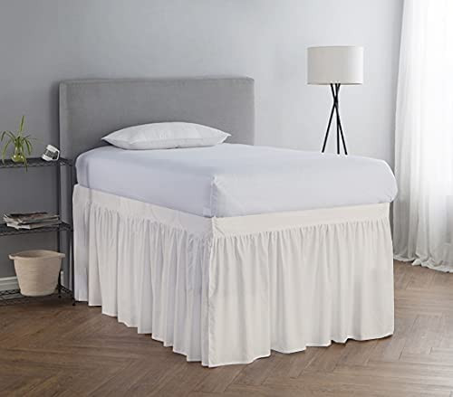 College Room Dorm Bed Skirt- Extra Long Bed Skirt Twin XL Dorm- Ruffled Dorm Sized College Dorm B... | Amazon (US)