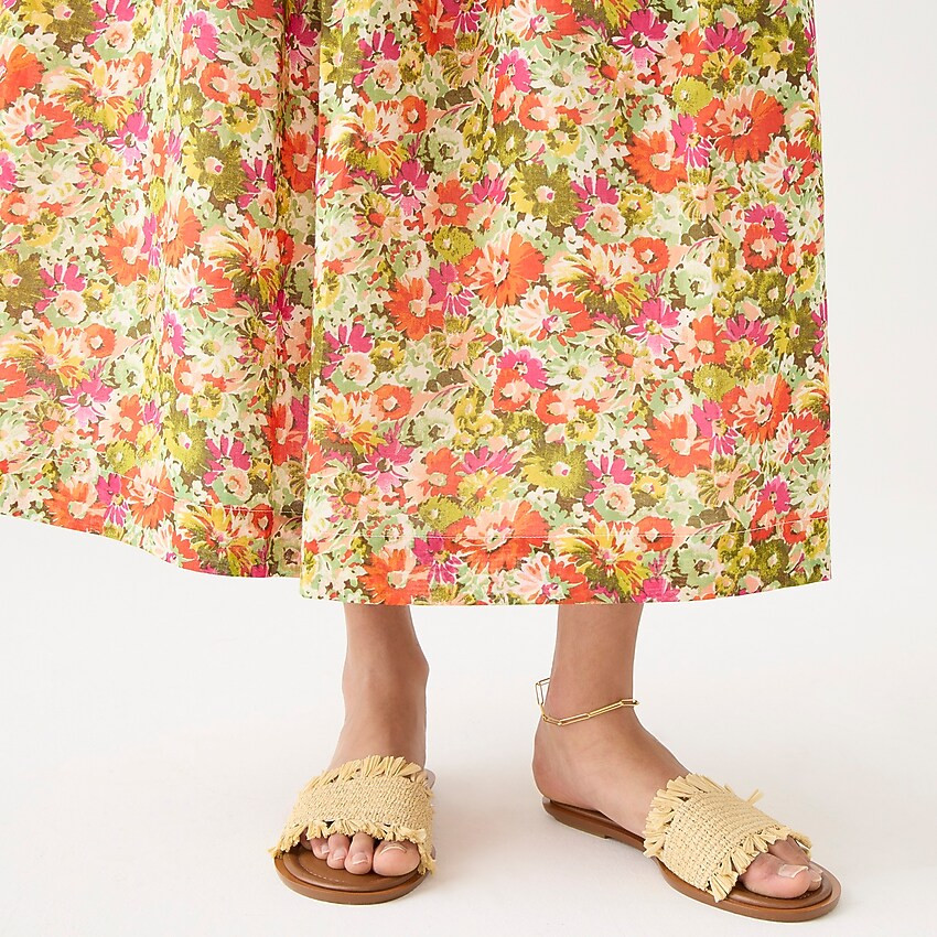 Sorrento woven sandals with raffia fringe | J. Crew US