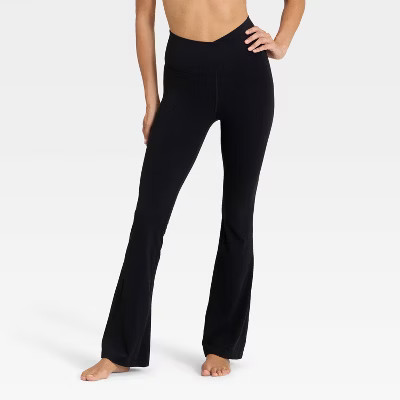 Women's Everyday Soft Crossover Flare Leggings - All In Motion™ | Target