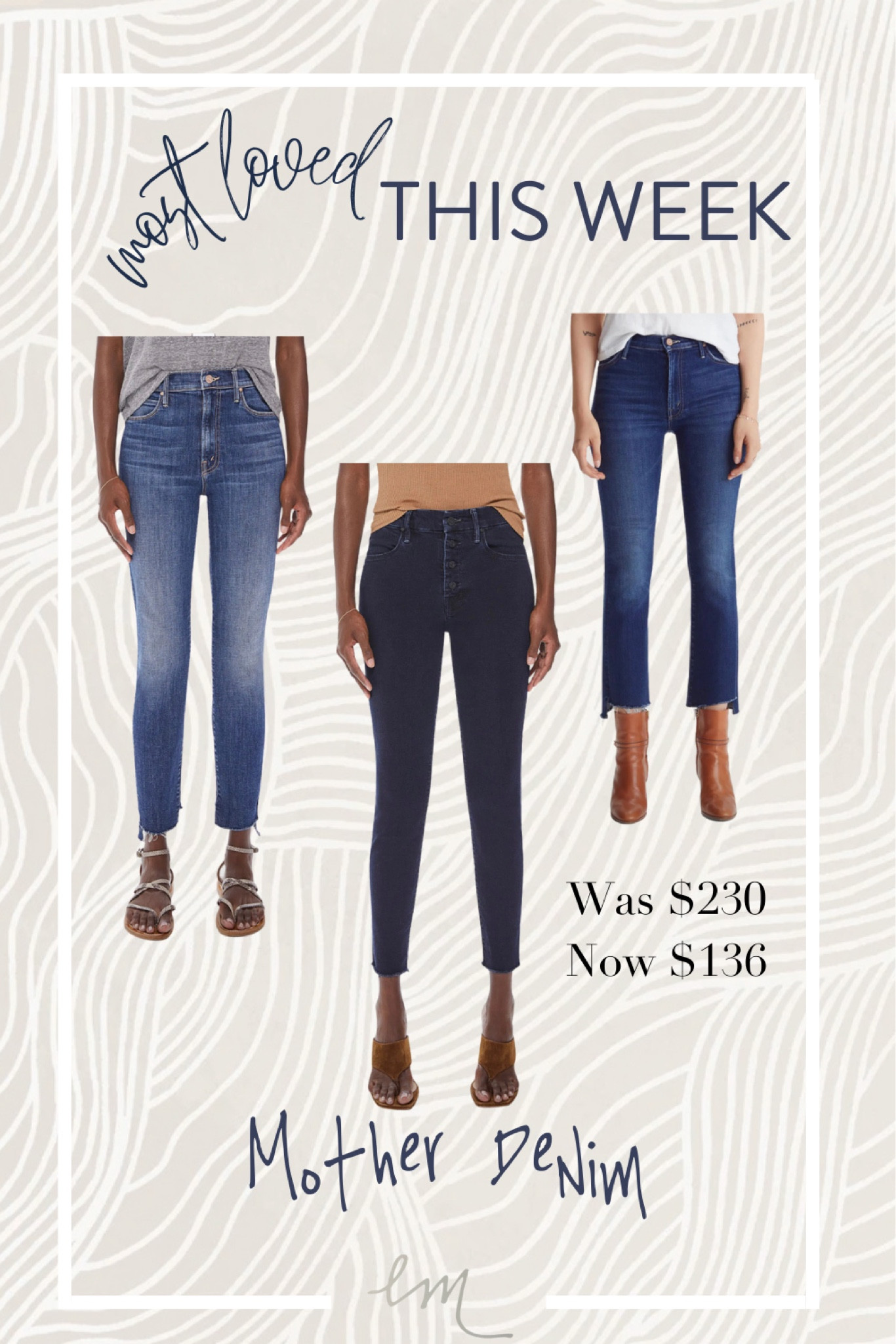 Most loved this week | Mother Denim from Nordstrom. These are some of my favorite jeans and they are currently on sale for $136.

#LTKstyletip #LTKFind #LTKsalealert