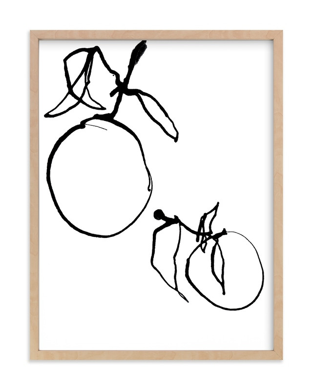 "Orange Study " - Drawing Art Print by Ashleigh Ninos. | Minted