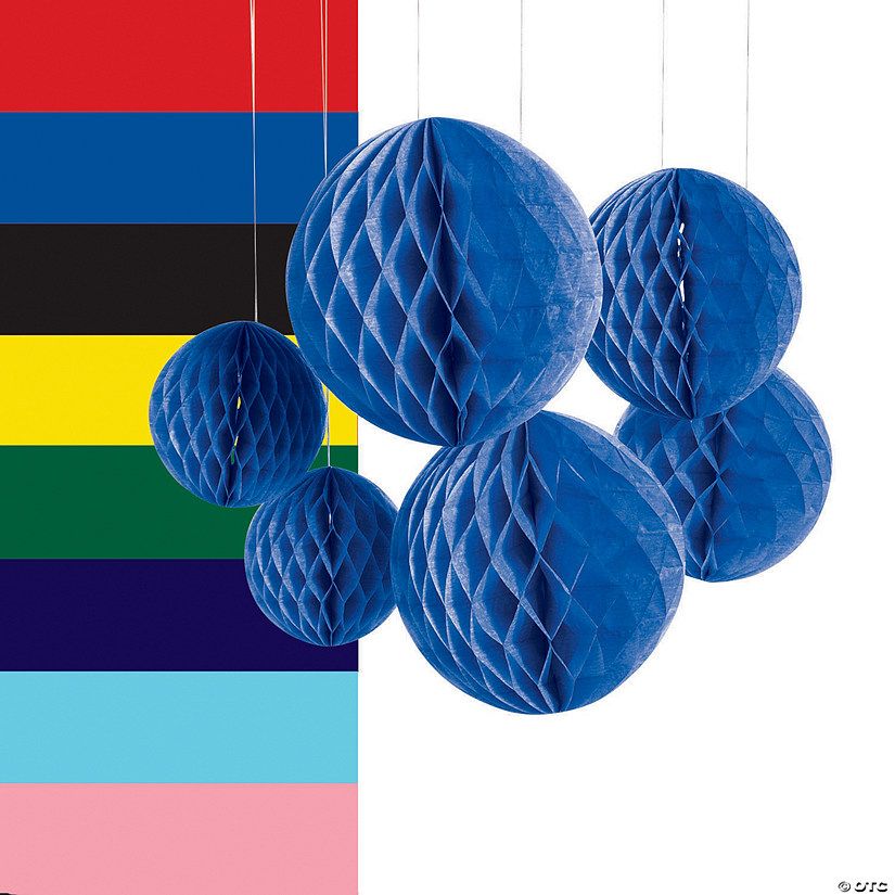 Hanging Honeycomb Decorations - 6 Pc. | Oriental Trading Company