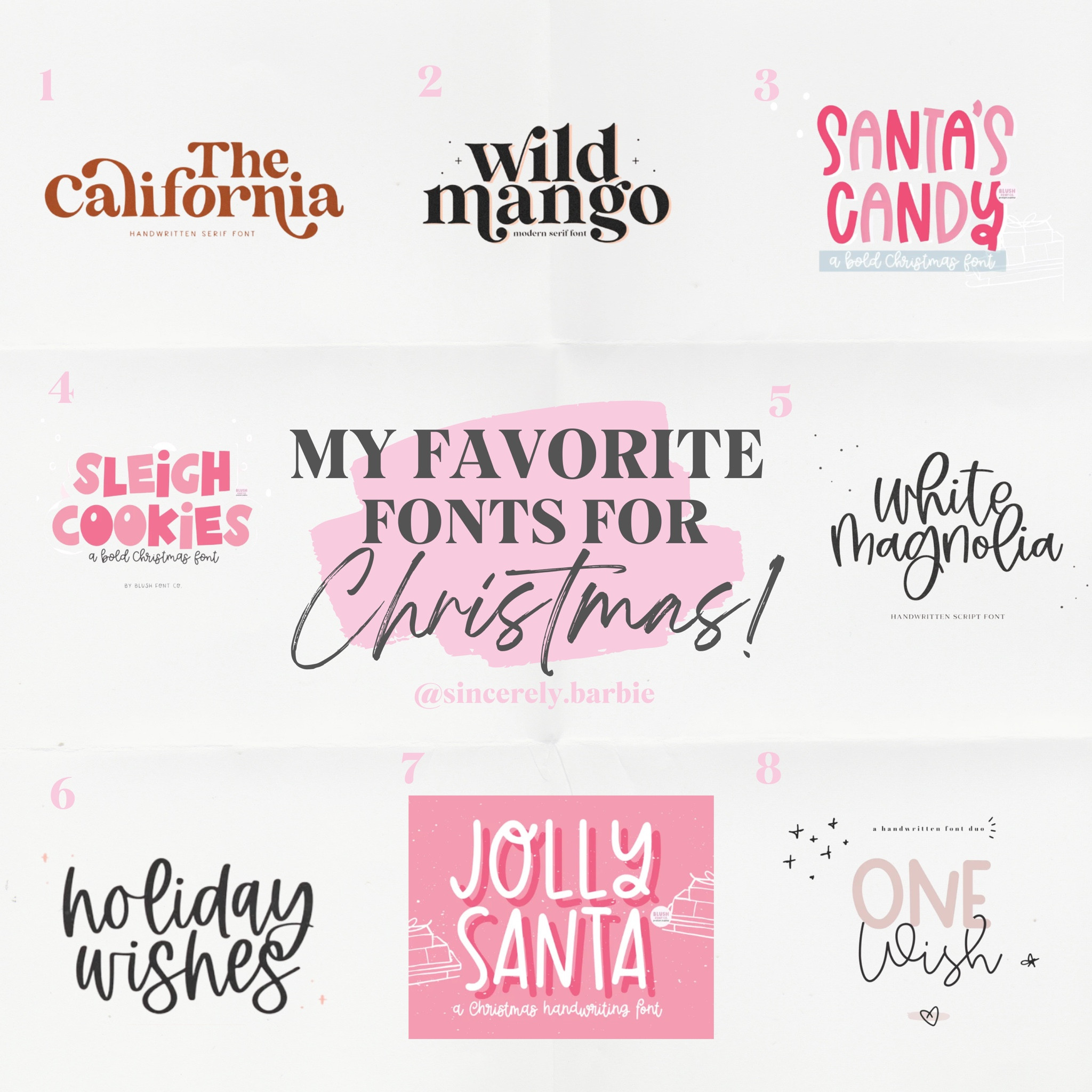 There are so many good holiday fonts out there that it may be hard to choose just one. 
I’ve made a list with my favorite Christmas fonts that will help you create stunning Christmas crafts or even products for your business that show the true spirit of these holidays.


#LTKSeasonal #LTKHoliday #LTKfamily