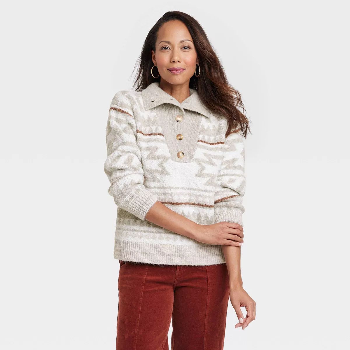 Women's Collared Pullover Sweater - Knox Rose™ | Target