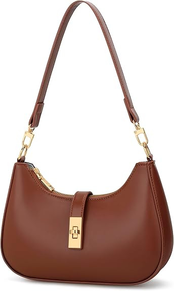 KKXIU Shoulder Bag for Women Cute Hobo Handbag and Vegan Leather Retro Small Clutch Purse with Zi... | Amazon (US)